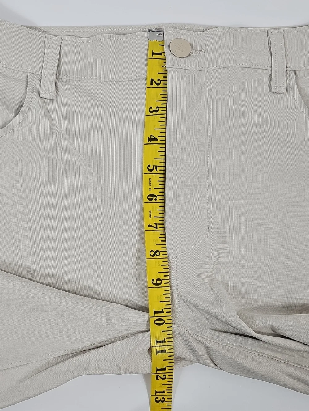 NWT All In Motion Trousers Lifestyle Slim Pants Stone Beige 34 Gorpcore Travel